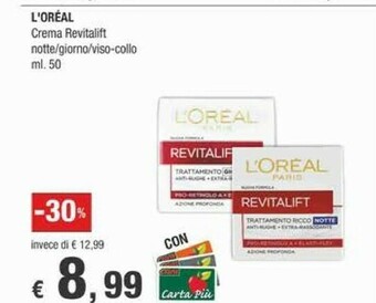 Crai L'Oreal Crema viso offerta