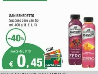 Crai San Benedetto Bevande analcoliche offerta