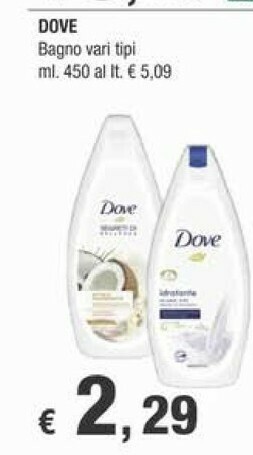 Crai Dove Bagnoschiuma offerta
