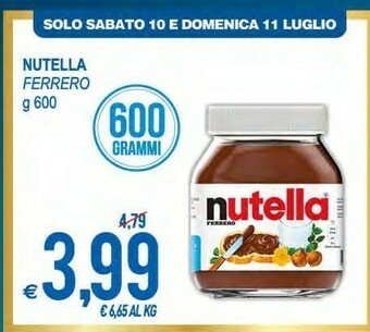 MD Discount Ferrero Nutella offerta