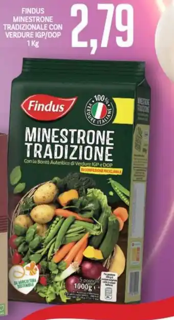 Supermercati Piccolo Findus Minestrone Tradizionale con verdure IGP/DOP 1 kg offerta