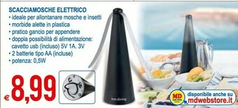 MD Discount Scacciamosche Elettrico offerta