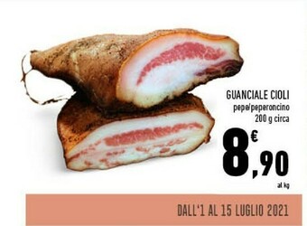 Conad Superstore Guanciale Cioli Pepe offerta