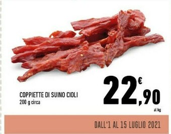 Conad Superstore Coppiette Di Suino Cioli offerta