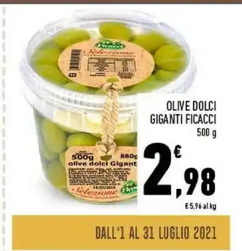 Conad Superstore Ficacci Olive Dolce Giganti offerta
