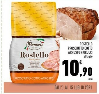 Conad Superstore Fiorucci Rostello Prosciutto Cotto Arrosto offerta