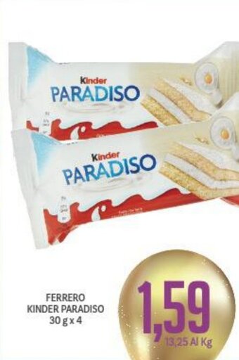 Supermercati Piccolo Ferrero Kinder Paradiso 30 g x 4 offerta