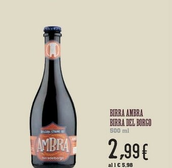 Ambra Birra Del Borgo Birra