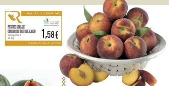 Conad City Consorzio ori del lazio Pesche Gialle offerta