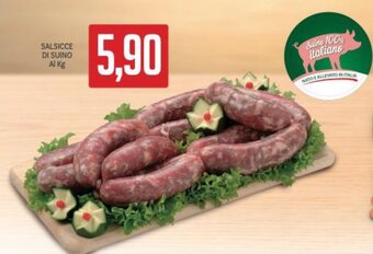 Supermercati Piccolo Salsicce di suino al kg offerta
