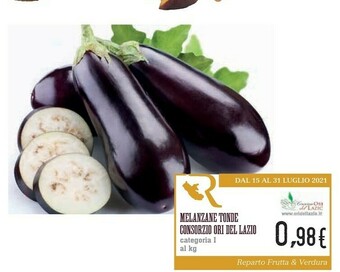 Conad City Consorzio ori del lazio Melanzane Tonde offerta