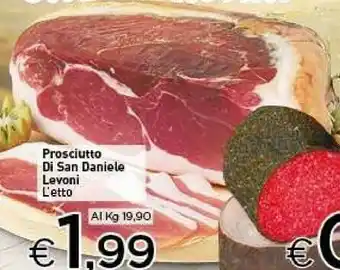 Crai Levoni Prosciutto San Daniele offerta