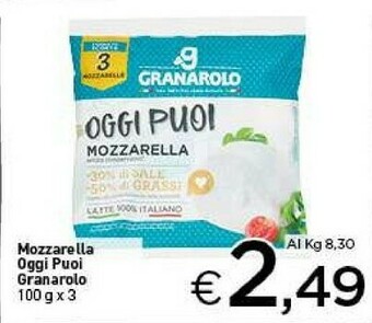 Crai Granarolo Mozzarella offerta