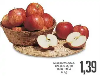 Supermercati Piccolo Mele Royal Gala Calibro 75/80 Orig. Italia al kg offerta