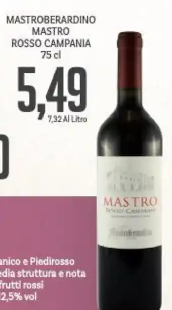 Mastroberardino Mastro Rosso Campania 75 cl