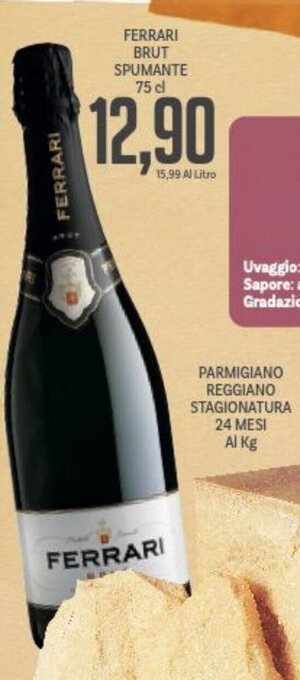 Supermercati Piccolo Ferrari Brut Spumante 75 cl offerta