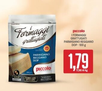 Supermercati Piccolo Piccolo I Formaggi Grattugiati Parmigiano Reggiano DOP - 100 g offerta