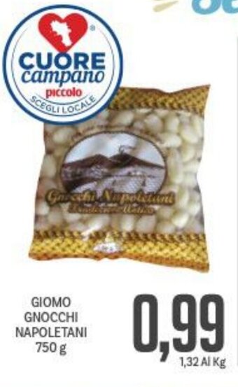 Supermercati Piccolo Giomo Gnocchi Napoletani 750 g offerta