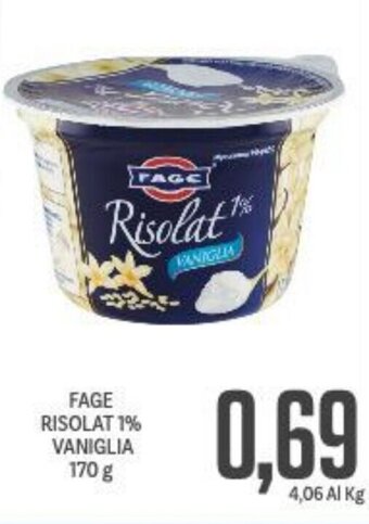 Supermercati Piccolo Fage Risolat 1% Vaniglia 170 g offerta