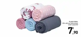 Spazio Conad Plaid coral offerta