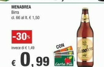 Crai Menabrea Birra offerta