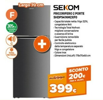 Expert Sekom Frigorifero SHDP541MN2XF0 offerta