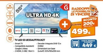Expert Samsung TV LED 55" UE55AU7170UXZT offerta