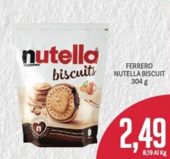 Supermercati Piccolo Ferrero Nutella Biscuit 304 g offerta