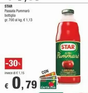 Crai Star Passata di pomodoro offerta