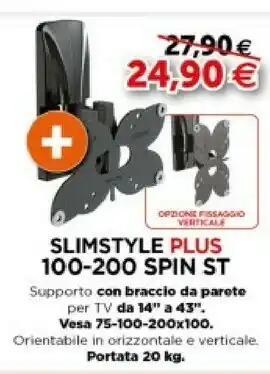 Expert Meliconi Slimstyle Plus 100-200 Spin ST offerta