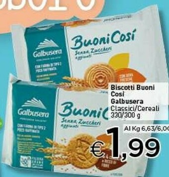Crai Galbusera Biscotti offerta