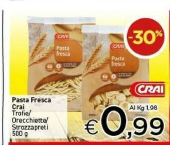 Crai Pasta fresca offerta
