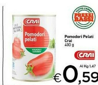 Crai Pomodori pelati offerta