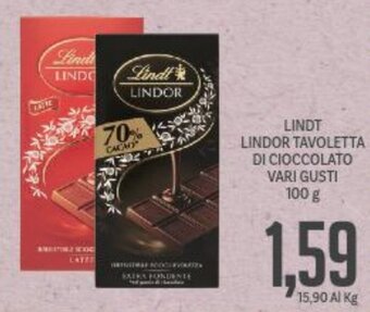 Supermercati Piccolo Lindt Lindor Tavoletta di cioccolato vari gusti 100 g offerta