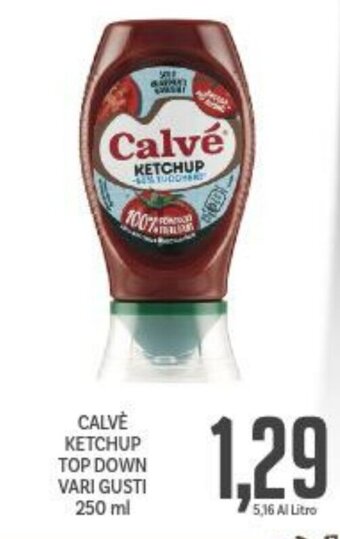 Supermercati Piccolo Calvé Ketchup Top Down vari gusti 250 ml offerta