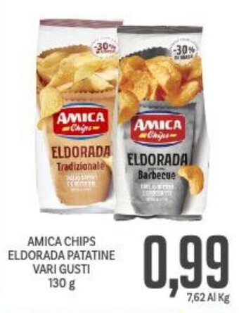 Supermercati Piccolo Amica Chips Eldorada Patatine vari gusti 130 g offerta