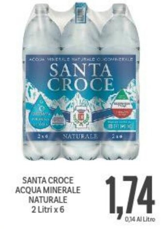 Supermercati Piccolo Santa Croce Acqua Minerale Naturale 2 Litri x 6 offerta
