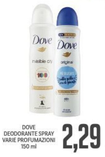 Dove Deodorante spray varie profumazioni 150 ml