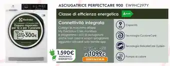 Unieuro Electrolux Asciugatrice Perfectcare 900 EW9HC297Y offerta