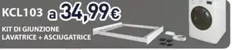 Unieuro Whirlpool KCL103 Kit di Giunzione Lavatrice + Asciugatrice offerta