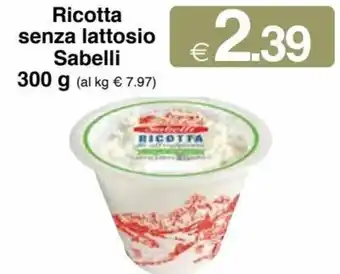 Sabelli Ricotta Senza Lattosio 300 g