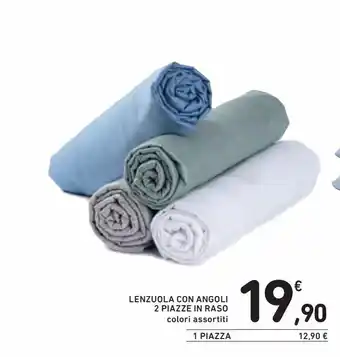 Spazio Conad Lenzuola con angoli 2 piazze in raso offerta