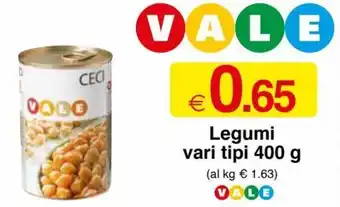 Sì con te Vale Legumi Vari Tipi 400 g offerta