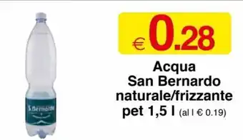 Sì con te San Bernardo Acqua Naturale / Frizzante Pet 1,5 l offerta