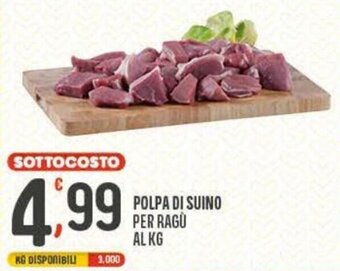 Eurospar Polpa di Suino Per Ragù offerta