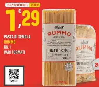 Eurospar Rummo Pasta Di Semola kg.1 offerta
