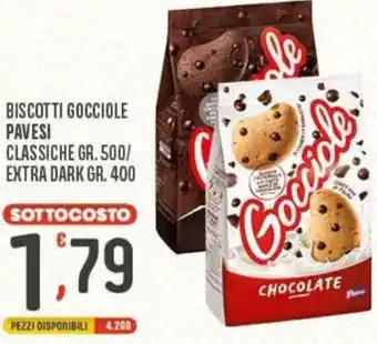 Eurospar Pavesi Biscotti Gocciole Classiche gr.500 / Extra Dark gr.400 offerta