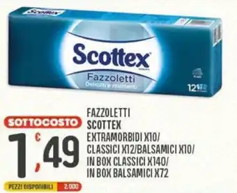 Eurospar Scottex Fazzoletti Classici x 12 offerta