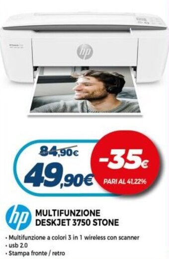 Expert HP Multifunzione Deskjet 3750 Stone offerta