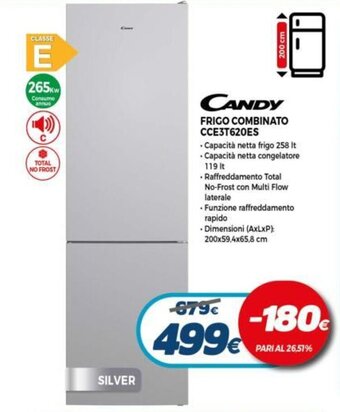 Expert Candy Frigo Combinato CCE3T620ES offerta